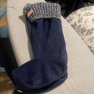 Hunter Navy Boot Socks